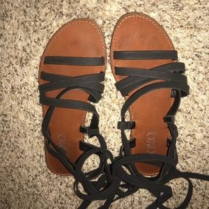 Lace up sandals
